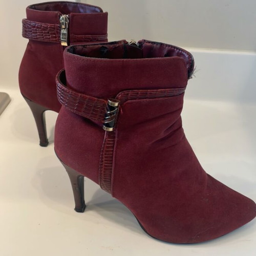 Bordeaux Axel ankle boots used, size 38