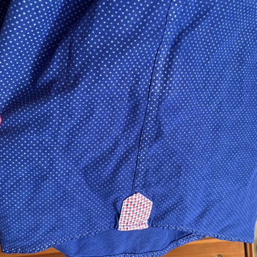 Brand's men's long-sleeve tailor fit shirt XXL like new, blue with red details