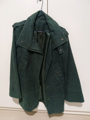 Topshop women's corduroy jacket medium like new, green cypress