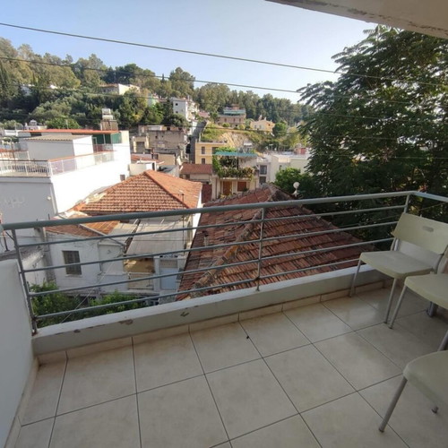 Studio apartment furnished with balcony and air conditioning in Patra