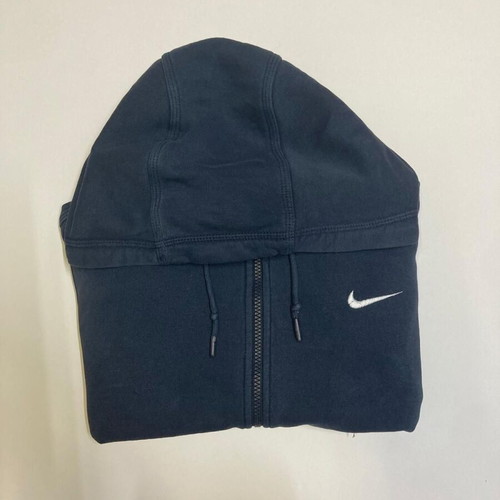Nike Y2K 90s Vintage Hoodie, navy, size S