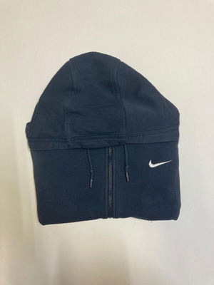 Nike Y2K 90s Vintage Hoodie, navy, size S