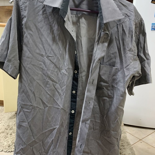 Men's shirt used, black and gray, size XL