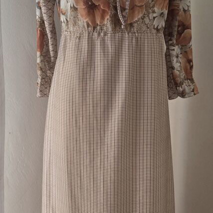 Vintage dress 1970s brown, used, size S