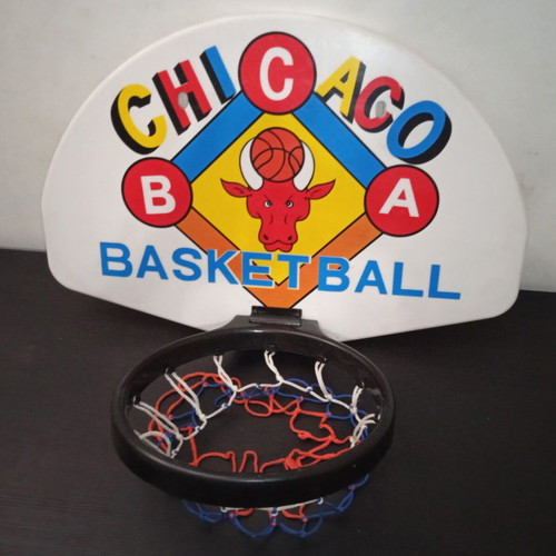Chicago BCA Wall Basketball Hoop used with Plastic Rim and Net