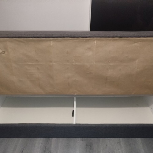 Three-seater sofa bed, dark grey from Praktiker