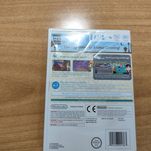 Wii Animal Crossing Let's Go To The City cartridge used