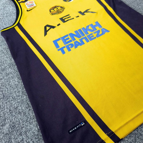 Matchworn Nike basketball jersey Angelos Koronios AEK 2000-2001 like new
