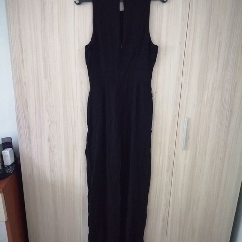 Mango black women's jumpsuit with belt, size S