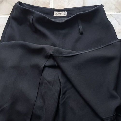 Guzella winter pants skirt, black, size M
