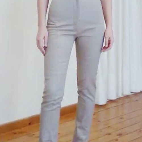 High-waist pants Stelios Koudounaris new, beige, size M