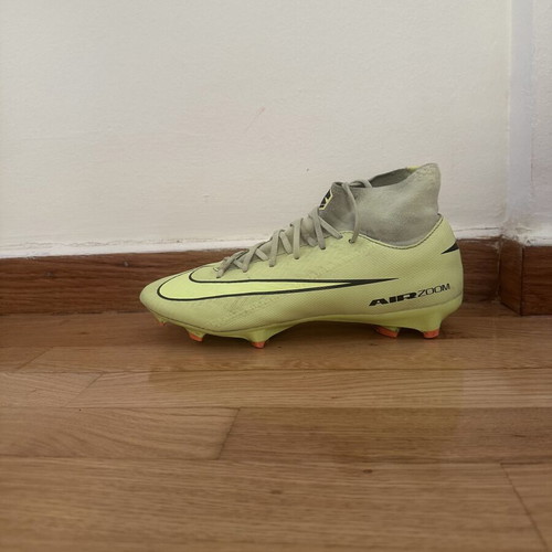Nike Mercurial football boots, green and yellow, size 39