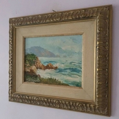 Oil painting 40x35 cm used, Lefkada theme