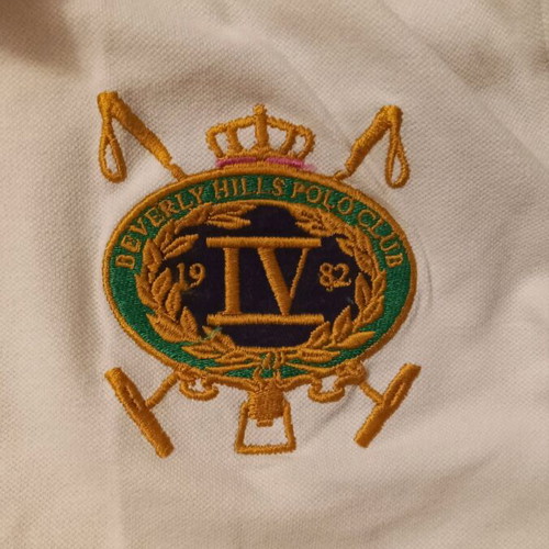 Polo Club shirt used, white and green, XS-S
