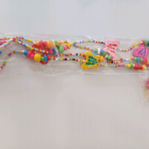 Children's necklace new with colorful hair clips