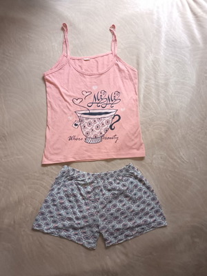 Summer Pajama Set like new, tank top and shorts, size S