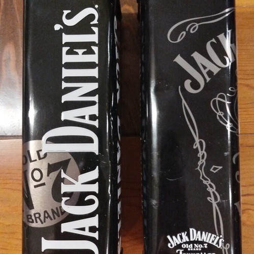 Jack Daniel's Tennessee Whiskey metal collectible boxes, set of 2