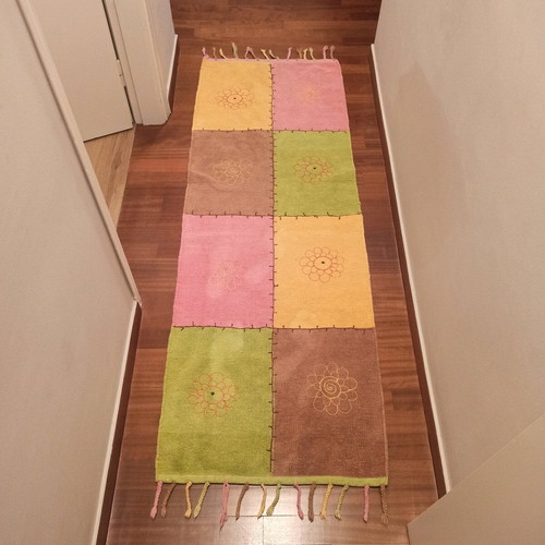 Runner rug used, 200x65 cm, machine washable