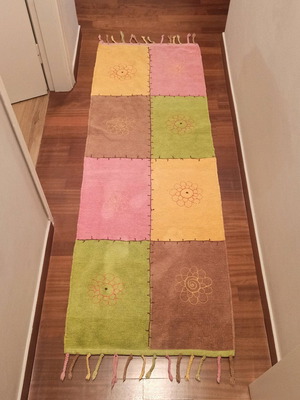 Runner rug used, 200x65 cm, machine washable