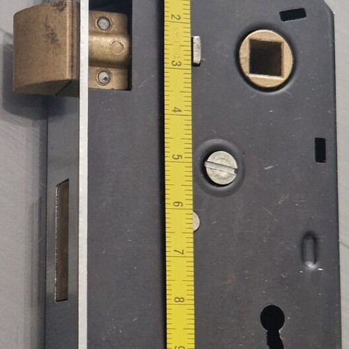 Elzett 45mm mortise lock complete new with handles