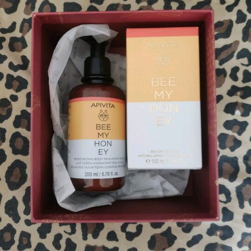 Apivita Bee My Honey Eau De Toilette 100ml with Body Milk 200ml new