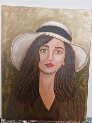 Acrylic painting on canvas like new 70×90