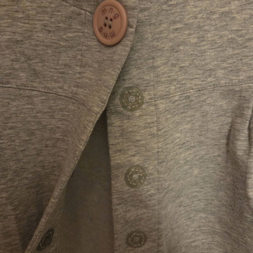 Mango gray short cardigan with wide sleeves medium like new