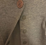 Mango gray short cardigan with wide sleeves medium like new