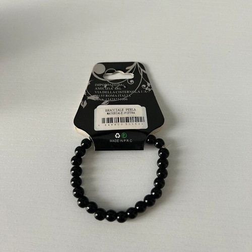 Small bracelet new, black, for children with elastic band