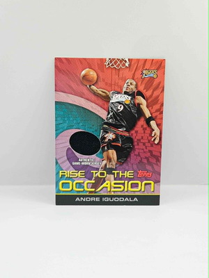Topps Andre Iguodala Game Worn Patch като нов Rise to the occasion