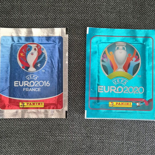 Panini Euro sealed sticker packs, set of 5 from different tournaments