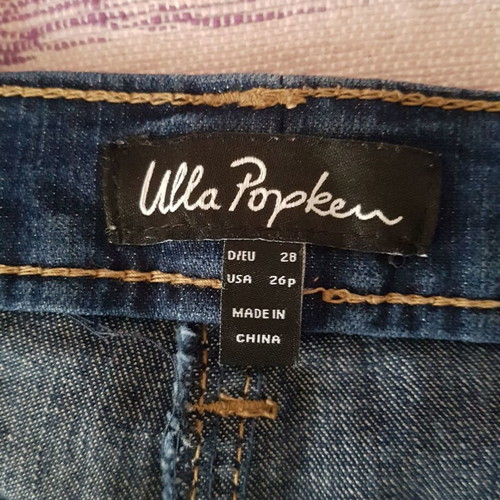 Jeans pants used large size waist 62cm Ulla Popken blue