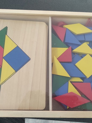 Wooden Tangram game like new