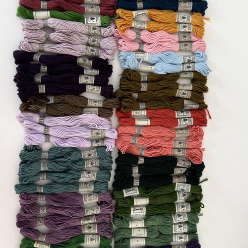 DMC Retors à Broder N° 4 Vintage Embroidery Thread Skeins, Lot of 83