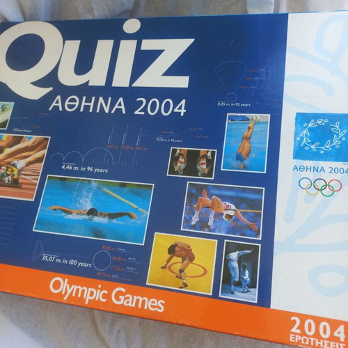 Quiz Athens 2004 Olympic Games board game new, sealed cards