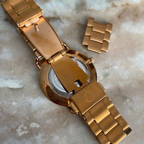 Paul Hewitt rose gold steel watch with marble dial new