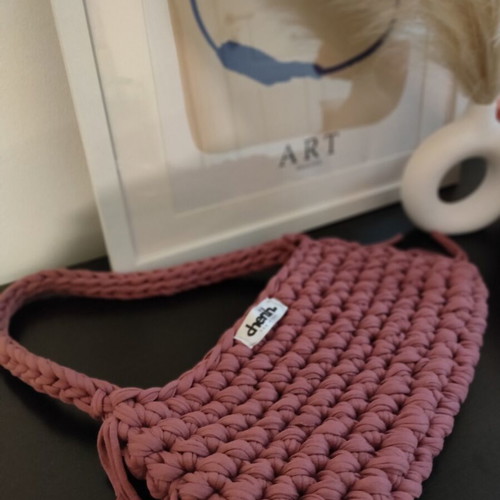 Knitted shoulder bag handmade, new