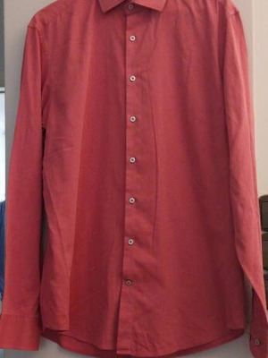 Manetti men's shirt L salmon like new