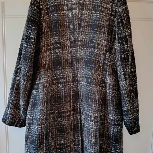 Winter checked coat Mexx Fashion used, black, size M