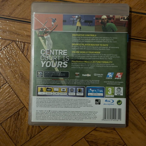 Topspin 4 game for PlayStation 3 like new