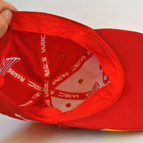 Honda Racing Vintage Cap used, red with embroidered logo and flames