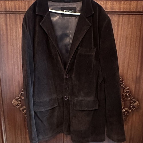 Men's Castor Leather Jacket used, brown, XXL