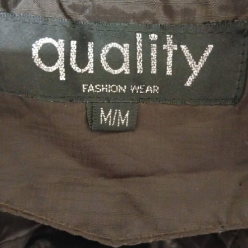 Jacket size M, like new, brown, belt included