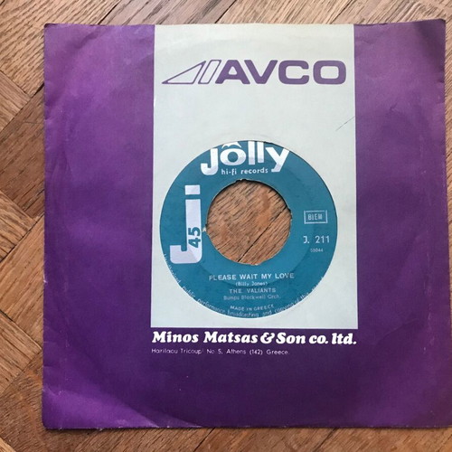 7" single The Valiants - Please Wait My Love / Frieda, Frieda like new