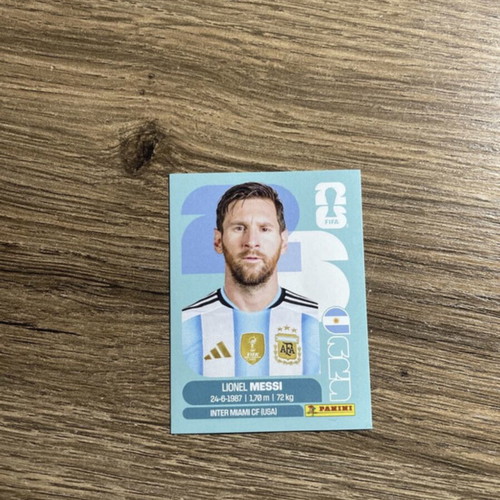 Messi World Cup 2026 Panini sticker, authentic