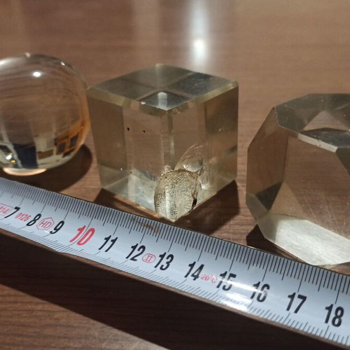 Collectible office items used, set of 9 pieces