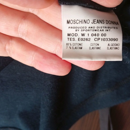 Moschino Jeans black skirt new, cotton, size XXL