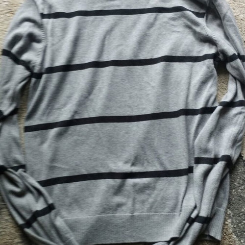 Bershka men's sweater size M like new, gray, 100% cotton