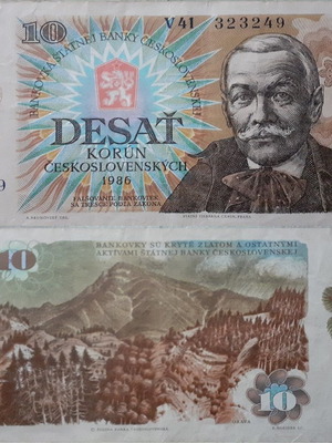 Czechoslovakia 10 Korun 1986 banknote used