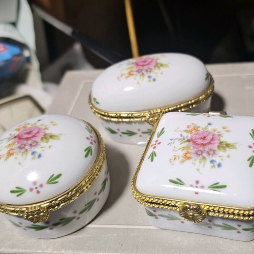Set of three decorative jewelry boxes new